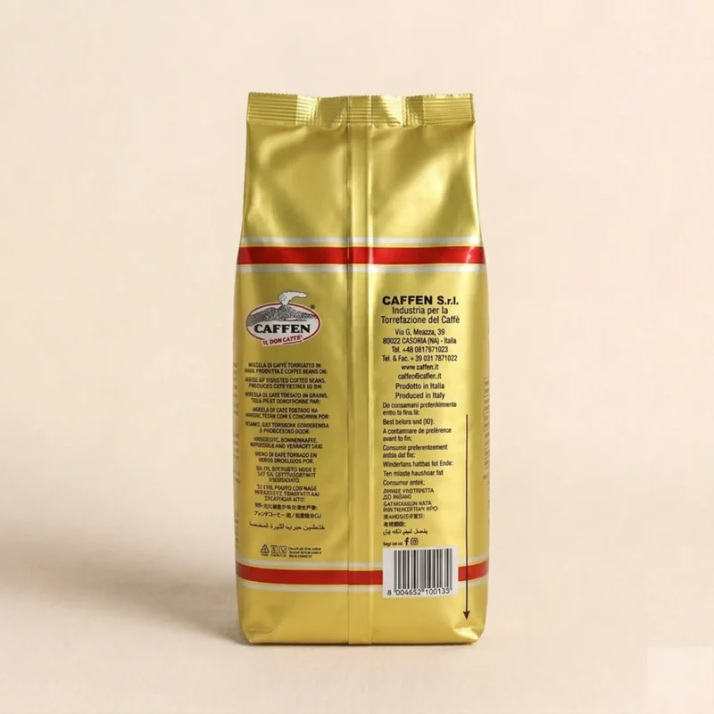 Caffen Golden Bar - 1kg de café en grain 80% Arabica