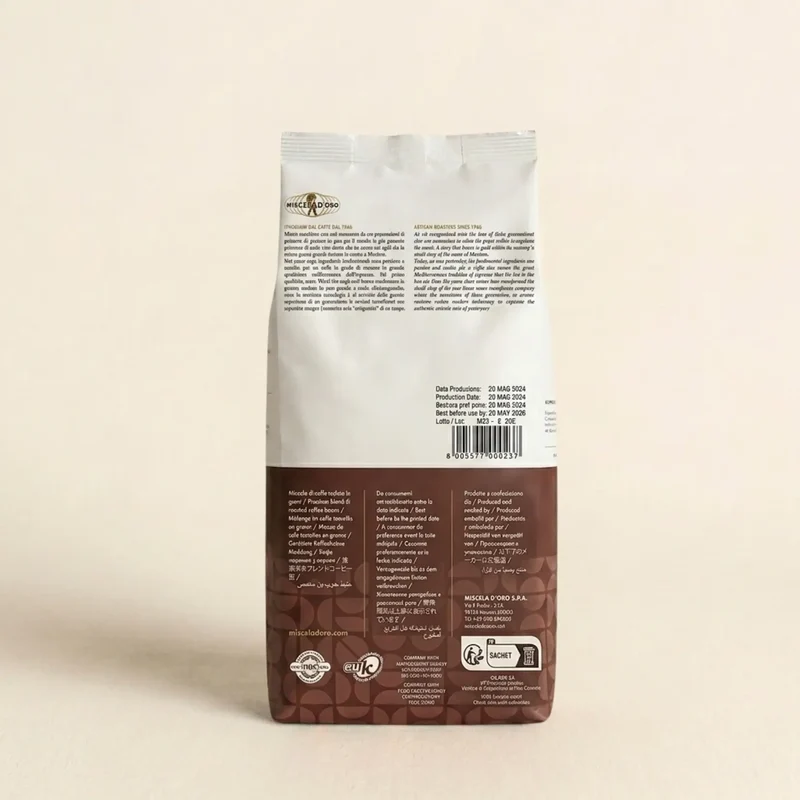 Miscela D'Oro Grand Gourmet - 1kg de café en grain 100% Arabica