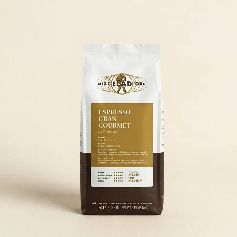 Miscela D'Oro Grand Gourmet - 1kg de café en grain 100% Arabica