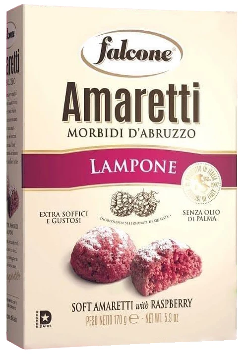 Amaretti moelleux à la framboise - Falcone