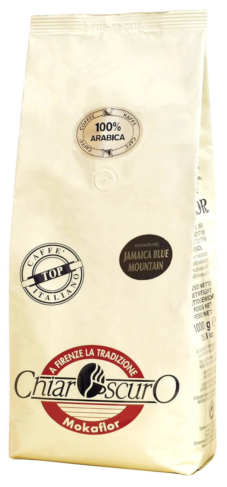 Mokaflor CHIAROSCURO 100% Arabica dont Jamaica Blue Mountain