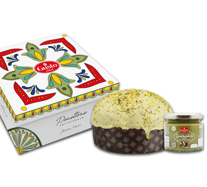 Panettona et crème de pistache - Gusto Etna