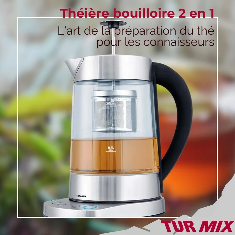 Théière bouilloire électrique 2 en 1 Turmix