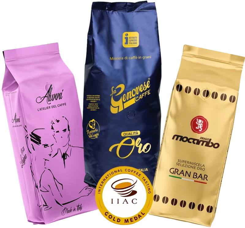 Lot dégustation trio de médailles d'or Espresso