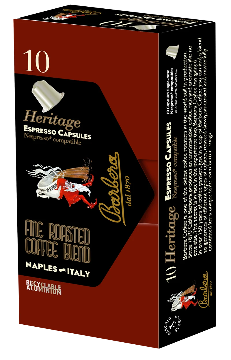 Capsules Barbera Caffè HERITAGE - compatibles Nespresso®*