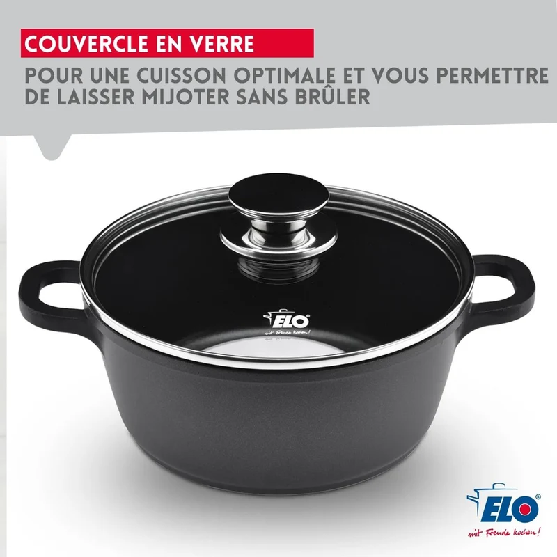 Faitout 20 cm sans PFAS Elo Alucast