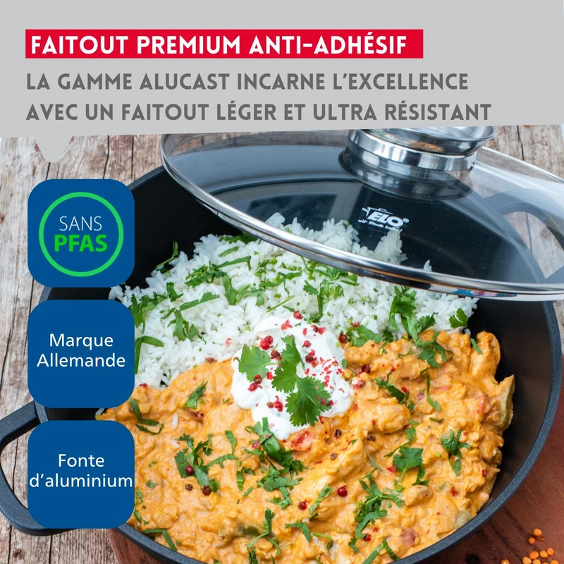 Faitout 16 cm sans PFAS Elo Alucast