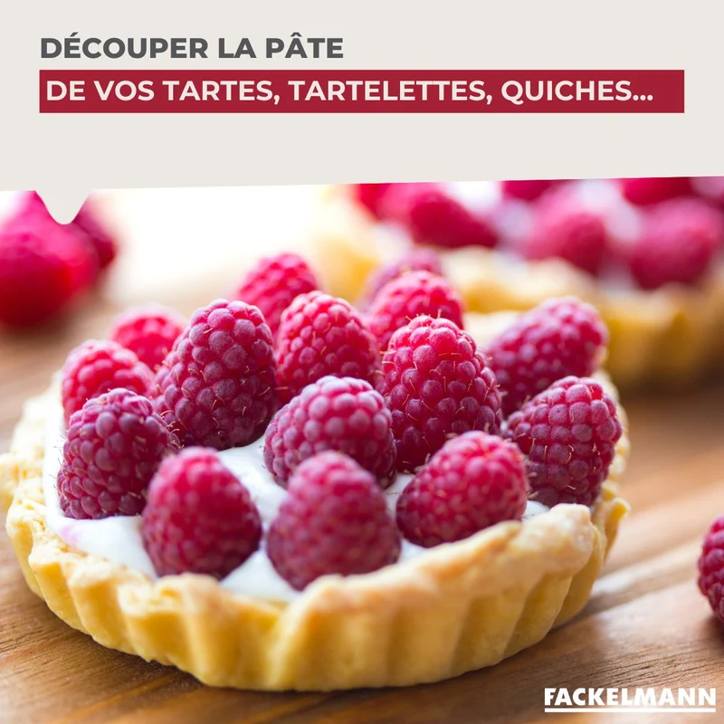 Roulette découpe pâte18 cm Fackelmann Ovale limited edition