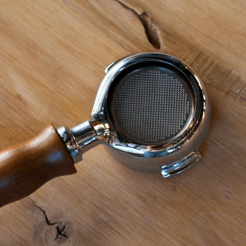 Porte-filtre sans fond 58mm - bois de noyer