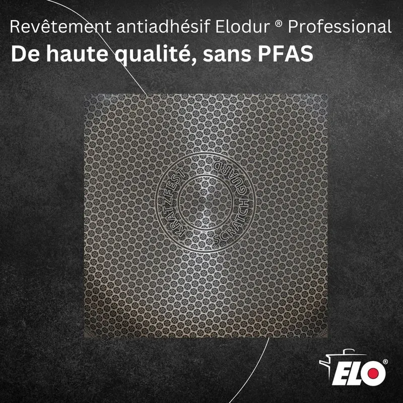 Poêle sauteuse 20 cm en inox 18/10 Elo Relief Evolution