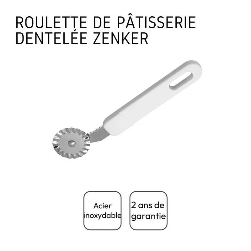 Roulette découpe pâte 16 cm Zenker Smart Pastry