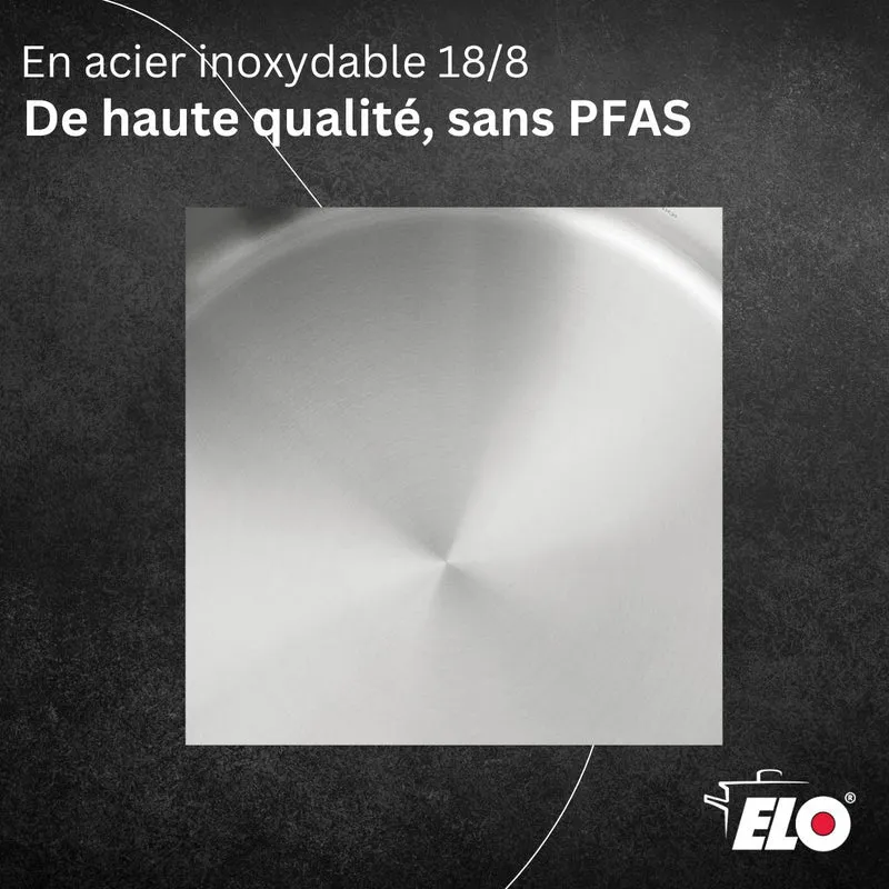 Sauteuse 20 cm en acier inoxydable 18/8 Elo Profi Cuisine