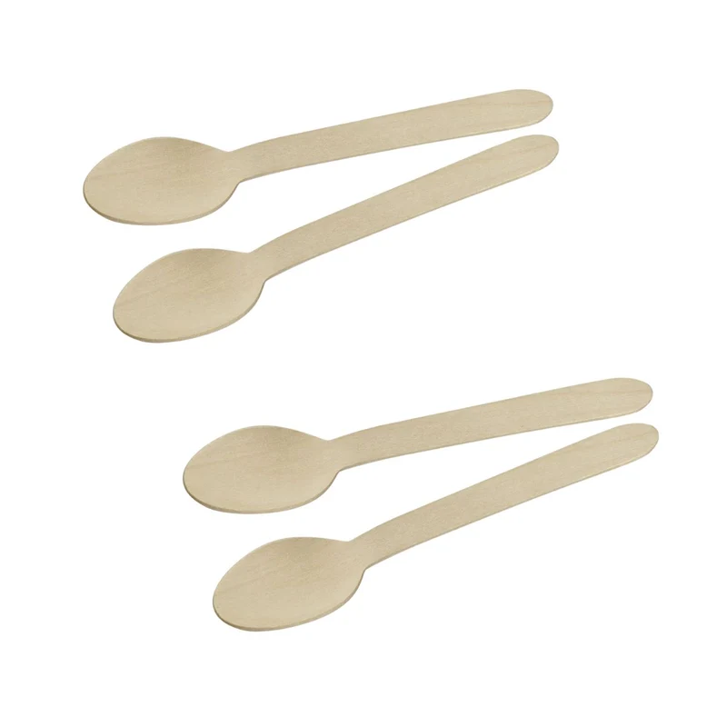 Set de 2 ustensiles de cuisine cuillère à café en bois Fackelmann Nature FSC