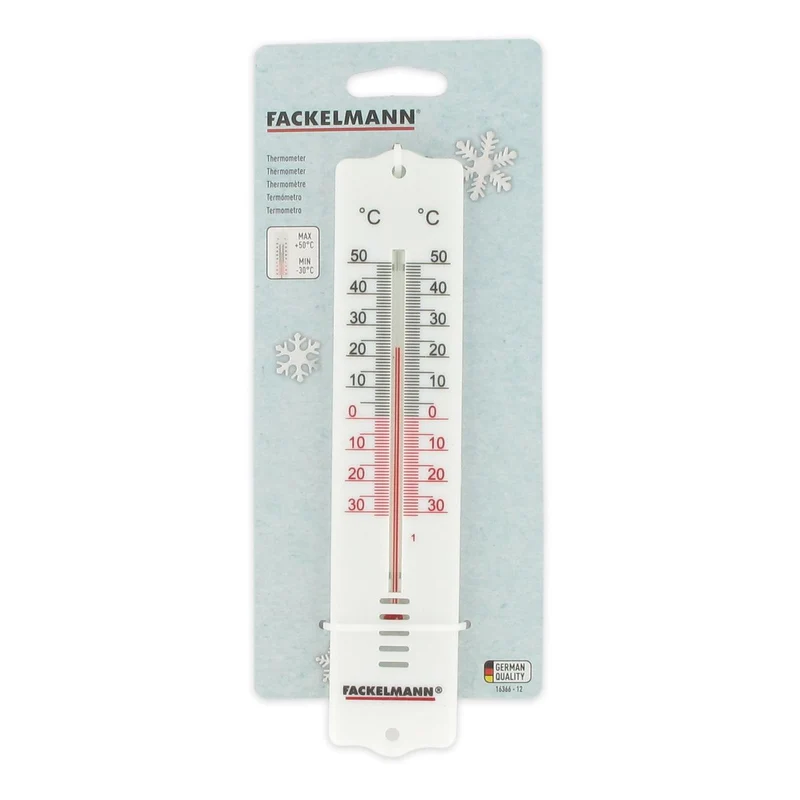 Ensemble de 4 Thermomètres d'intérieur et d'extérieur plastique Fackelmann Tecno