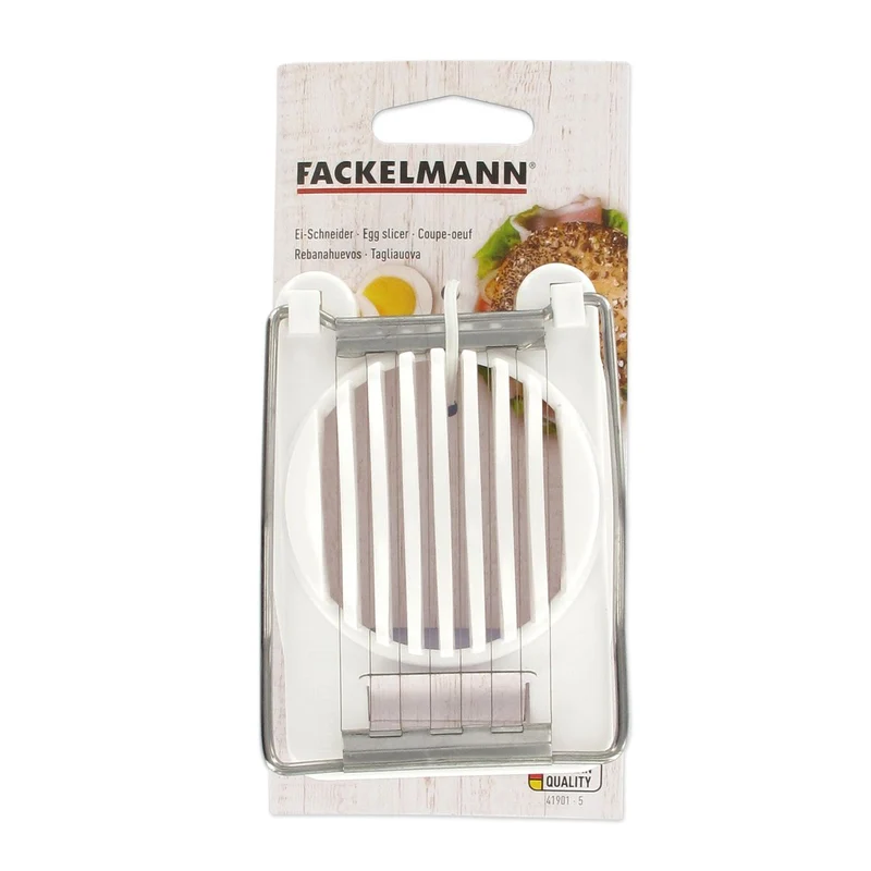 Coupe-œuf dur plastique et inox Fackelmann Handmade Tradition