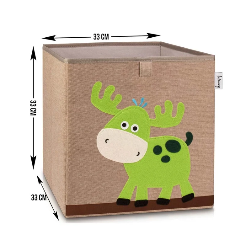 Boîte de rangement en tissu pour enfant "cerf", compatible Ikea Kallax Lifeney