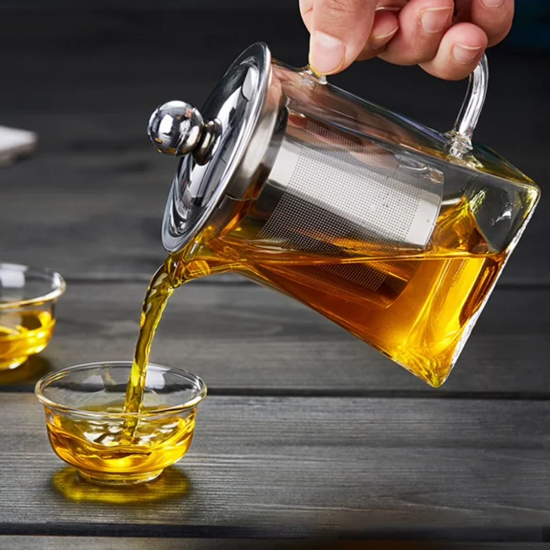 Glass Teapot with Stainless Steel Infuser – 550 ml