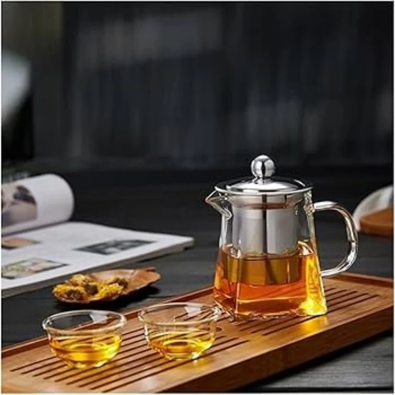Glass Teapot with Stainless Steel Infuser – 550 ml