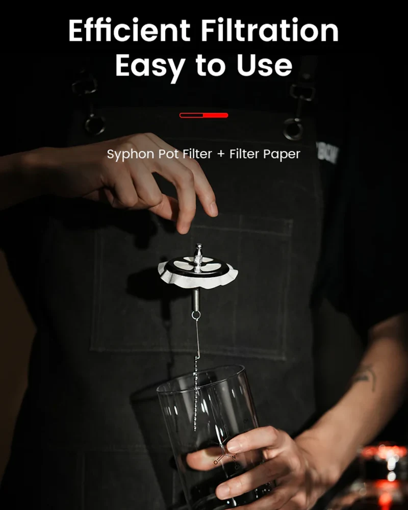 Syphon Pot Filter & Filter Paper - By MHW-3BOMBER