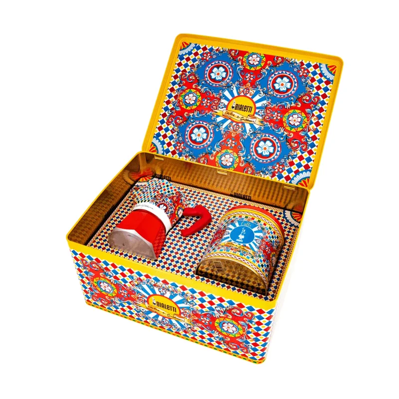 Ensemble Moka Express 3 tasses et café Bialetti Dolce & Gabbana