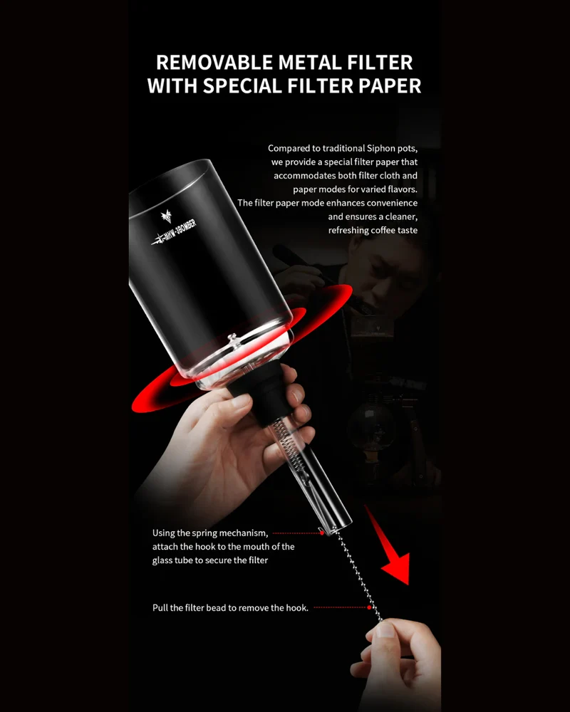Twilight Syphon Coffee Maker – 1–3 Cups by MHW-3BOMBER