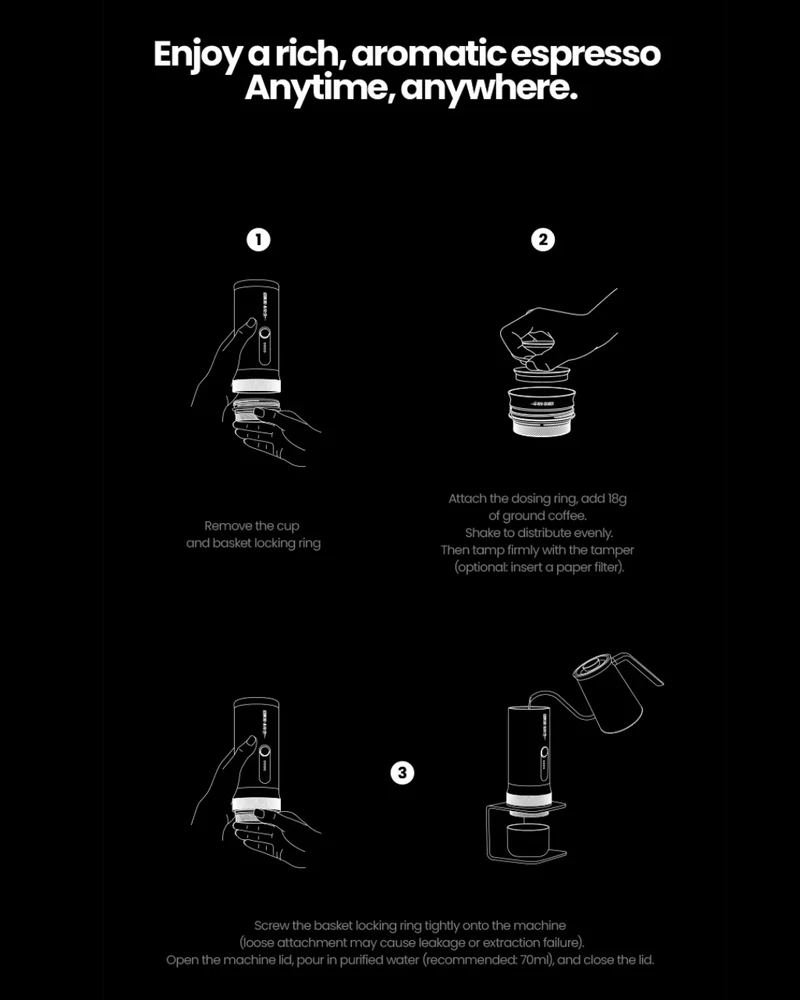 X-Press58 Portable Espresso Machine by MHW-3BOMBER