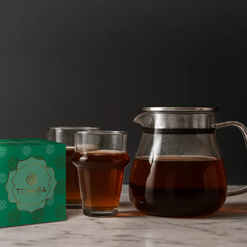 Tchaba - Easy Serve Pot – 450ml Glass Tea Infuser