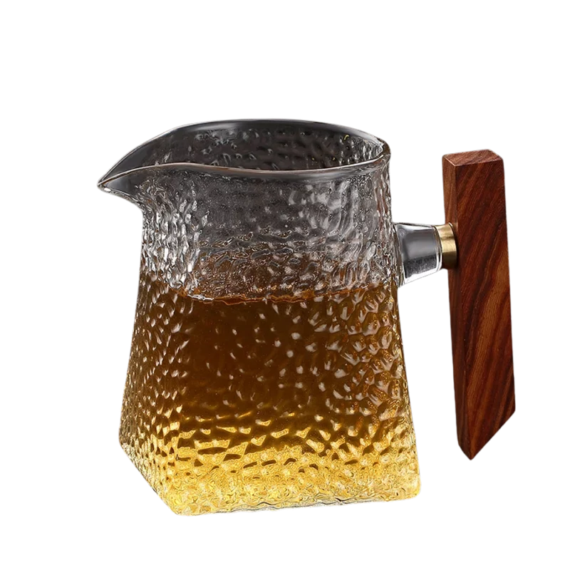 Topwell Glass Server – 390 ml (Wooden Handle)