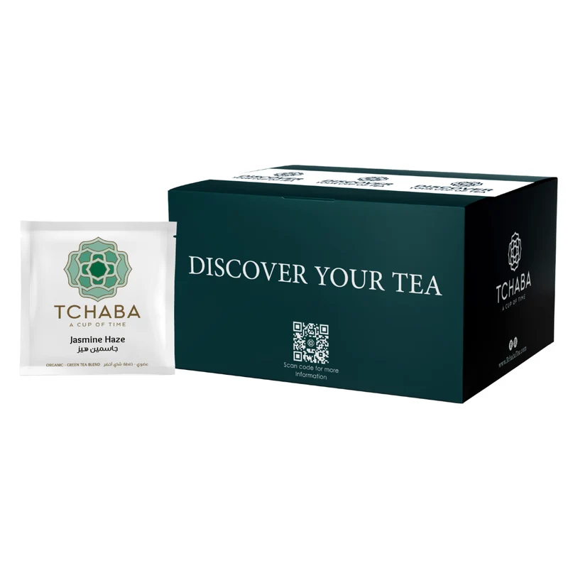 Tchaba Jasmine Haze – 100 Gram Loose Leaf / 100 Bio Sachets