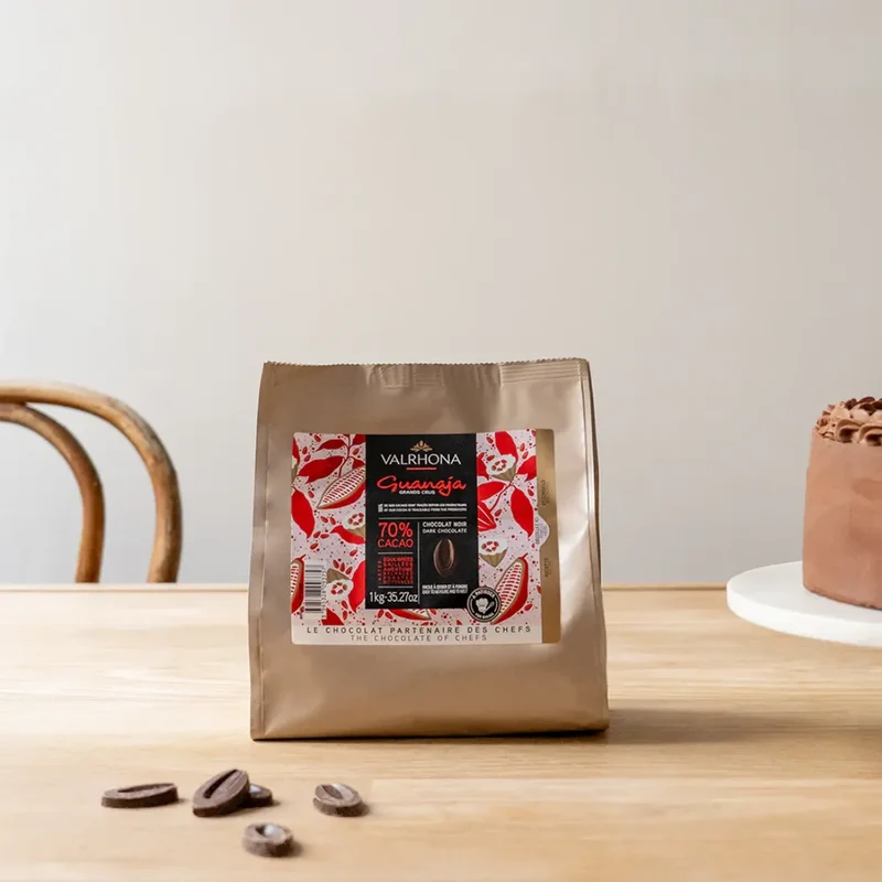 Fèves de Chocolat Noir pour la Pâtisserie Guanaja 70% - 1 Kg | Valrhona