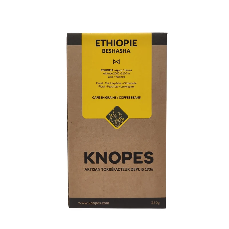Ground coffee, Ethiopie Beshasha Organic, Knopes