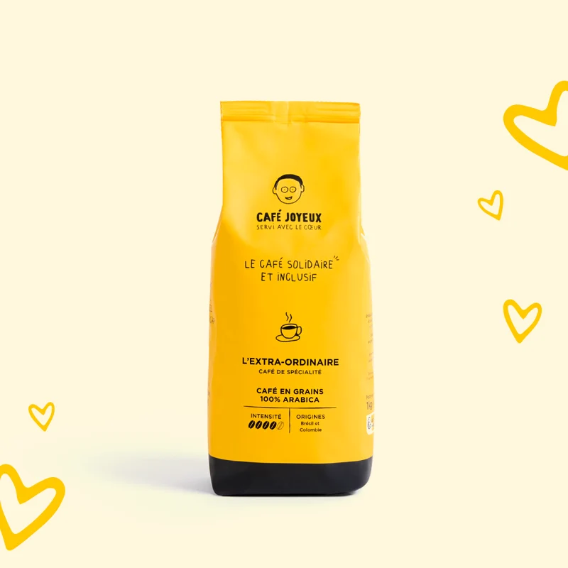 Café Joyeux - Café en Grain L'Extra-Ordinaire | 100% Arabica