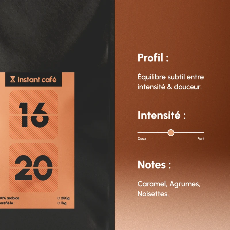 Café en Grain Blend Instant Café 16H20 | 100% Arabica