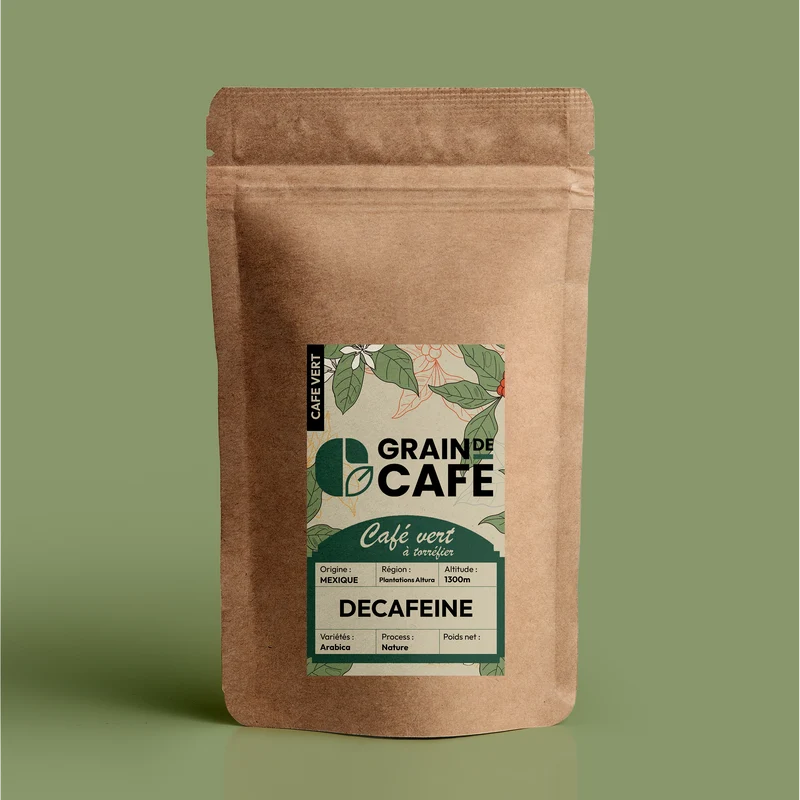 Café Vert Décaféiné Mexique - 1 Kg | 100% Arabica