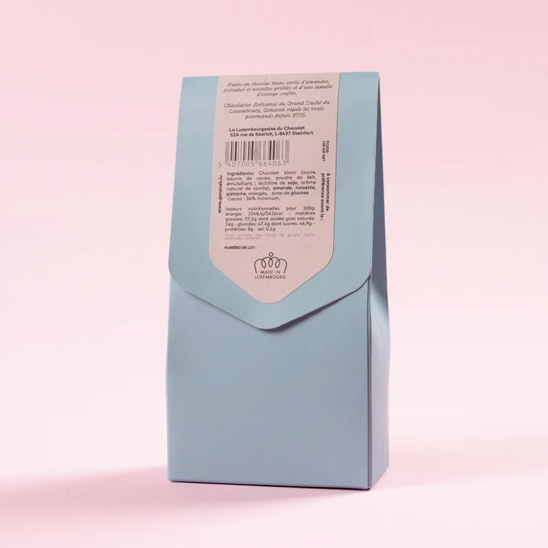 Mendiant, Dark milk or white chocolate, Genaveh