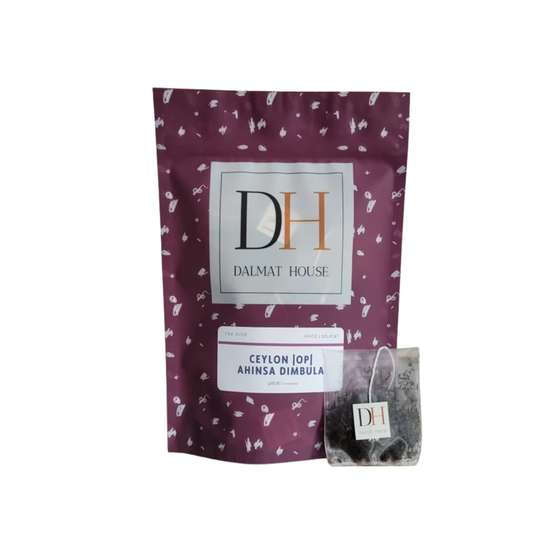 Tea, black tea, Ceylon OP Ahinsa Dimbula, Dalmat House (15 bags)