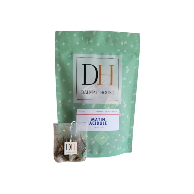 Tea, green tea, Tangy Morning Pomegranate & Elderflower, Dalmat House (15 bags)