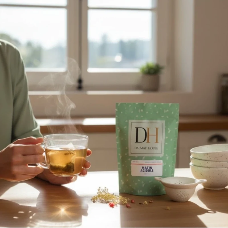 Tea, green tea, Tangy Morning Pomegranate & Elderflower, Dalmat House (15 bags)