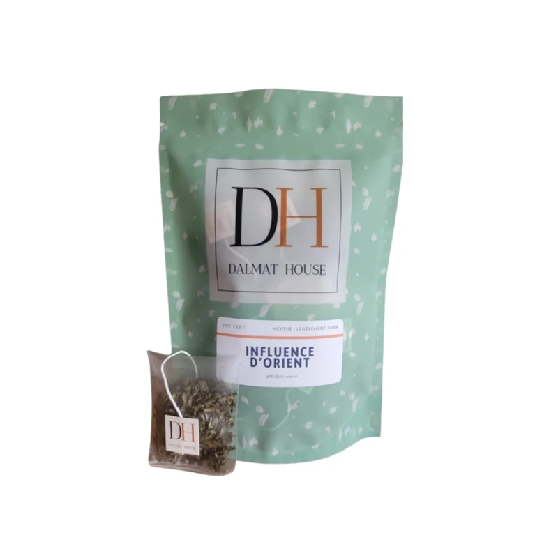 Tea, green tea, Oriental Mint Tea, Dalmat House (15 bags)