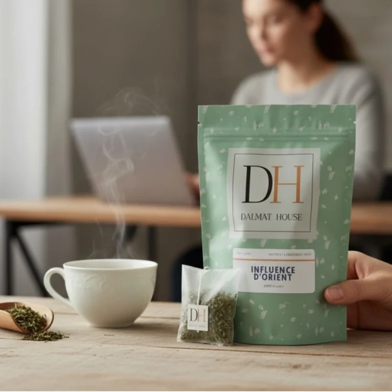 Tea, green tea, Oriental Mint Tea, Dalmat House (15 bags)