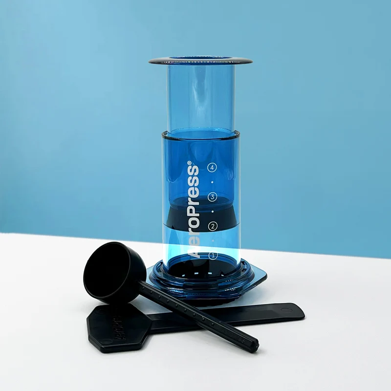 Aeropress Clear Bleu