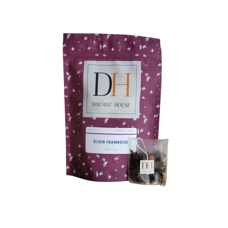 Tea, black tea, Raspberry Elixir, Dalmat House (15 bags)