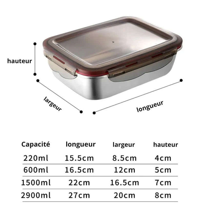 Thermos Alimentaire Rectangulaire