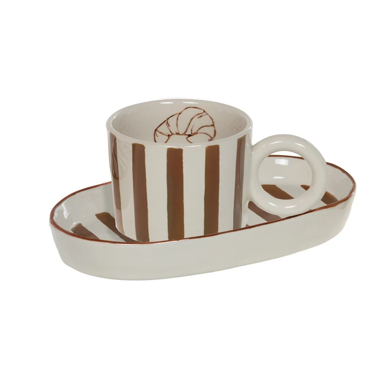 Set tasse + coupelle ovale Dario 29cl - Amadeus