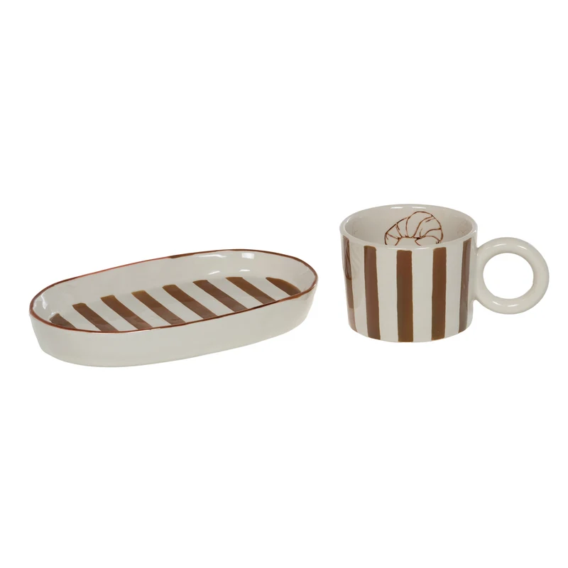 Set tasse + coupelle ovale Dario 29cl - Amadeus
