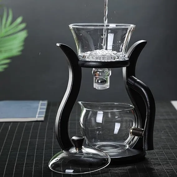 GLASS POT WITH SHELF - Tea Maker