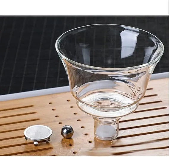 GLASS POT WITH SHELF - Tea Maker