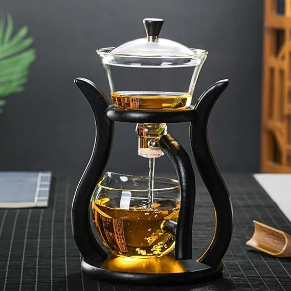 GLASS POT WITH SHELF - Tea Maker