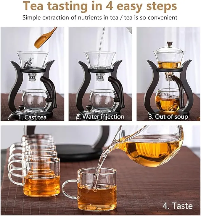 GLASS POT WITH SHELF - Tea Maker