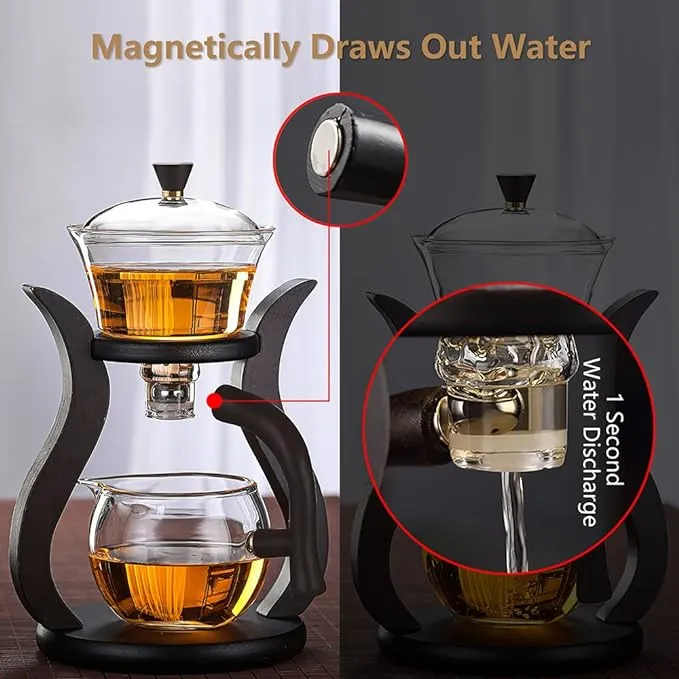 GLASS POT WITH SHELF - Tea Maker